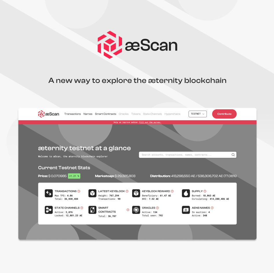æScan's user-friendly interface and intuitive design make it simple for new users to get started and explore the æternity blockchain.